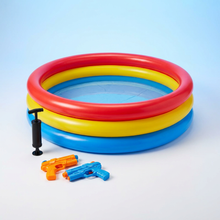 Pack complet piscine enfant avec pompe et jouets d'eau